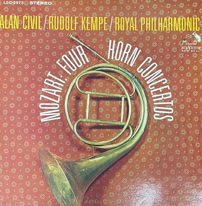 [LP] 앨런 시빌,루돌프 켐페 - Alan Civil,Rudolf Kempe - Mozart Four Horn Concertos LP [서울-라이센스반]