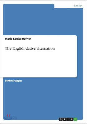 The English dative alternation - 예스24