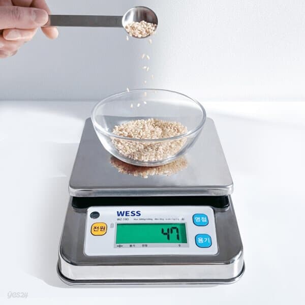 웨스 5KG 전자저울 WZ-19D 스테인리스 계량 베이킹