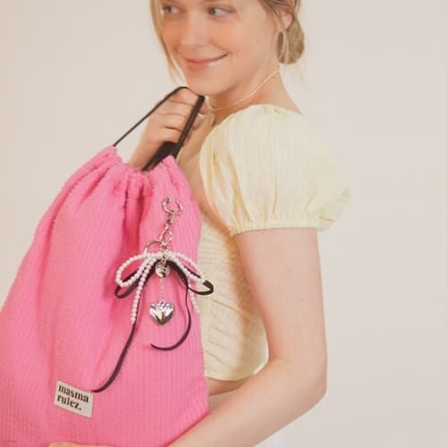 Gym sack string bag _Tear pink