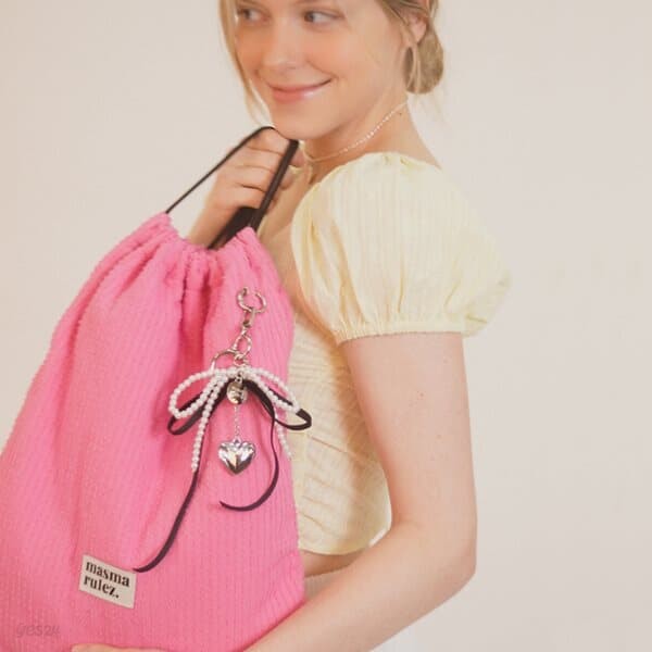 Gym sack string bag _Tear pink