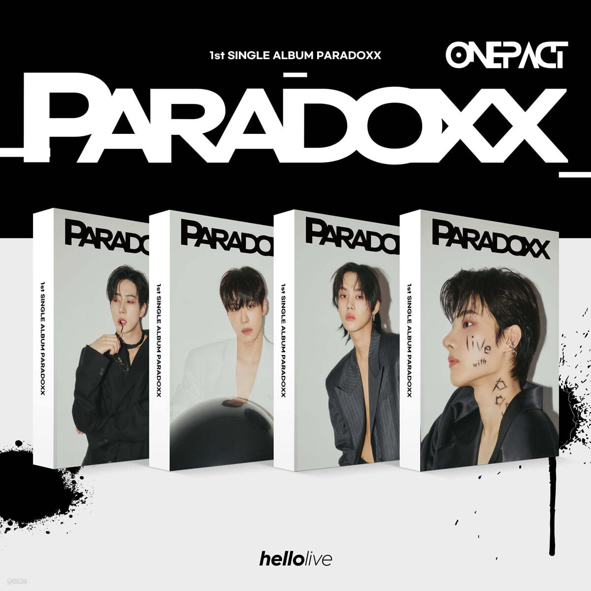 ONE PACT (원팩트) - 1ST SINGLE ALBUM [PARADOXX][hello Photocard Album][4종 SET]