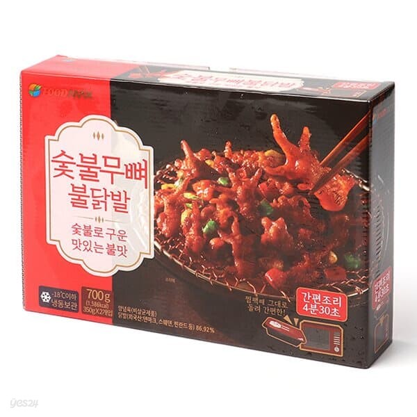 푸드맥스 숯불 무뼈 불닭발 350g x 2개