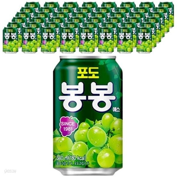 포도 봉봉 340ml/24캔x2박스/무료배송