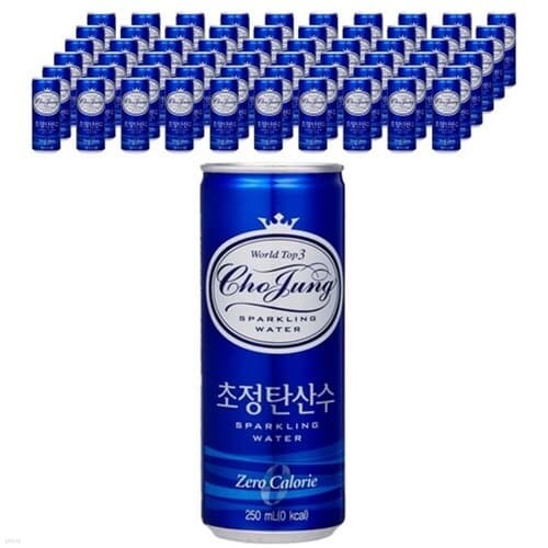 초정탄산수 250ml/30캔x2박스/무료배송