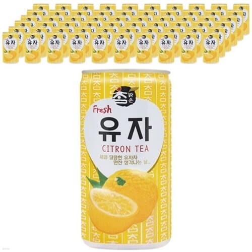 참맑은 유자 175ml/30캔x3박스/무료배송