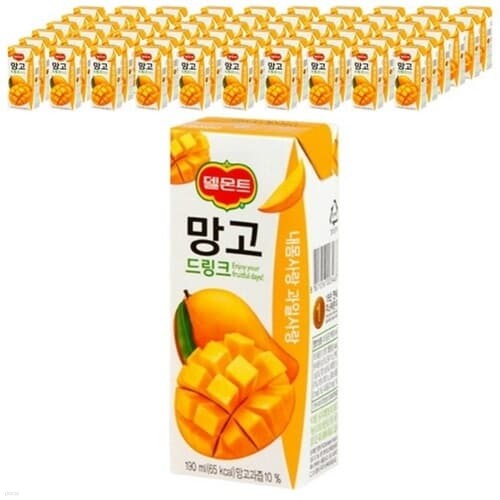 델몬트 망고 드링크 190ml/32팩x3박스/무료배송