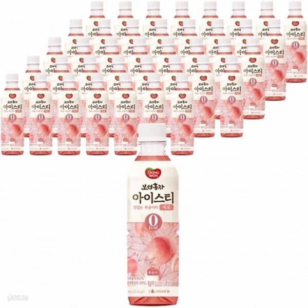 동원 아이스티 복숭아차 제로 350ml/20페트x2박스/무료배송