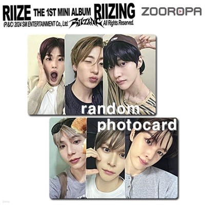 [새상품/A 포토카드] RIIZE 라이즈 RIIZING (정품/SM STORE)