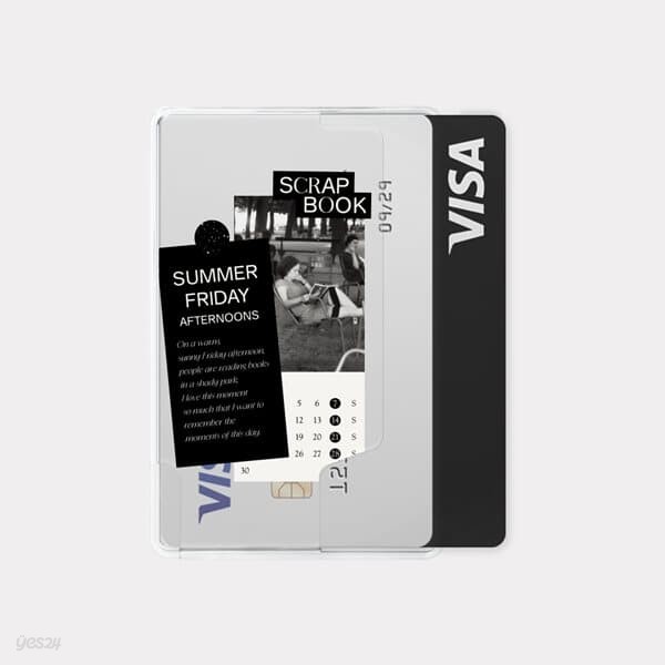scrap moment sticker 맥세이프 카드 지갑 포켓 케이스