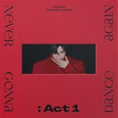 [미개봉] 태민 (Taemin) / 3집 - Never Gonna Dance Again : Act 1 (Suspect Ver.)