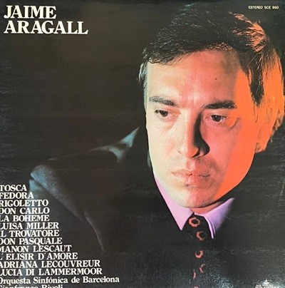 [LP] 자이메 아라갈 - Jaime Aragall - Orquestra Sinfonica De Barcelona,Gianfranco Rivoli LP [스폐인반]