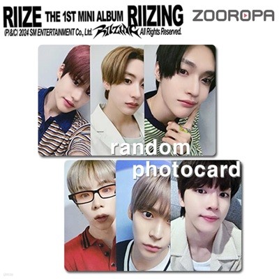 [새상품/B 포토카드] RIIZE 라이즈 RIIZING (정품/에버라인)