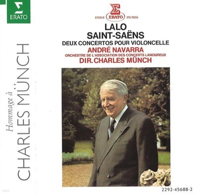 Lalo, Saint Saens : Deux Concertos Pour Violoncelle - 나바라 (Andre Navarra),뮌슈 (Charles Munch) (독일발매) 
