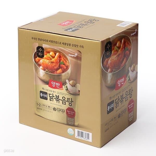 동원 양반 수라 통다리 닭볶음탕 490g x 4개 / 보양식