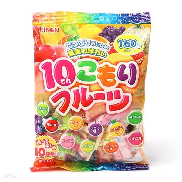리본 텐코모리 10가지맛 캔디 160g