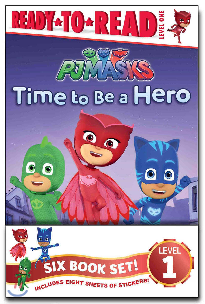 Pj Masks Ready-To-Read Value Pack: Time to Be a Hero; Pj Masks Save the Library!; Owlette and the Giving Owl; Gekko Saves the City; Power Up, Pj Masks