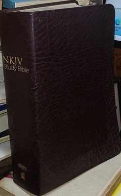 NKJV Study Bible 영어성경-가죽 무지퍼