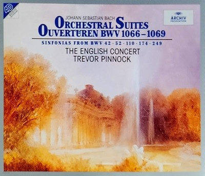 [2CD] Bach 4 Orchestral Suites (Overtures) 1-4 Trevor Pinnock 바흐 관현악 모음곡 1-4 트레버 피노크