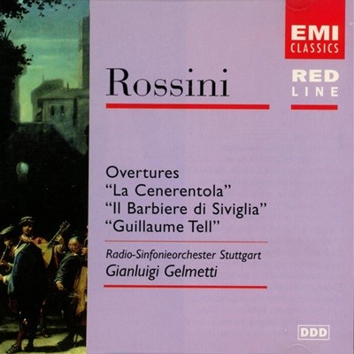 Rossini : Overtures ,"La Cenerentola" , "II Barbiere di Siviglia"- 젤메티 (Gianluigi Gelmetti)(Holland발매)