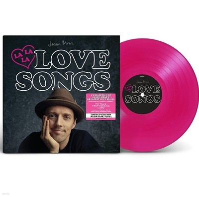 [LP] Jason Mraz 제이슨 므라즈 - Lalala Love Songs (Neon Pink Color Vinyl)