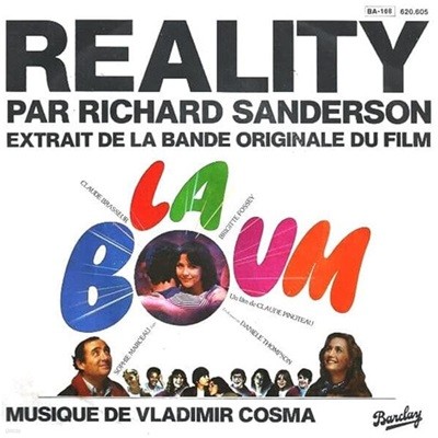 [중고 LP] Richard Sanderson - Reality (7Inch Vinyl) (EU 수입) from the movie 'La Boum'