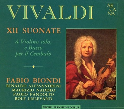 파비오 비온디 - Fabio Biondi - Vivaldi XII Suonate A Violino Solo, E Basso Per Il Cembalo 2Cds [E.U발매]