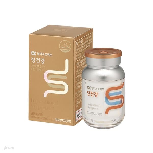 [정관장 공식] 알파프로젝트 장건강 500mg x 60캡슐 2박스 (60일분)