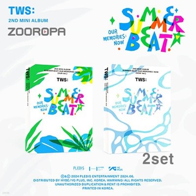 [미개봉/케이스손상/2종세트] TWS 투어스 SUMMER BEAT! 2nd Mini Album