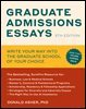 Graduate Admissions Essays, Fifth Edition