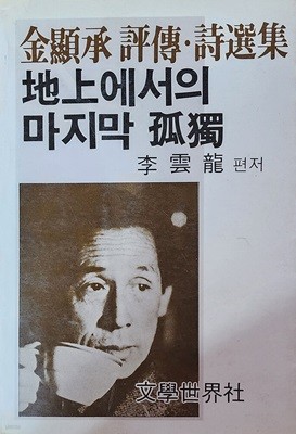 지상에서의 마지막 고독 (1984년 초판본) 김현승 평전
