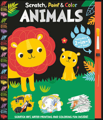 Scratch, Paint & Color Animals