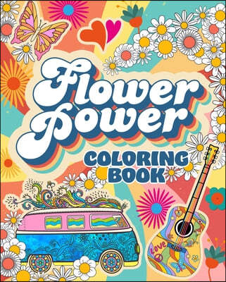 Flower Power Coloring Book