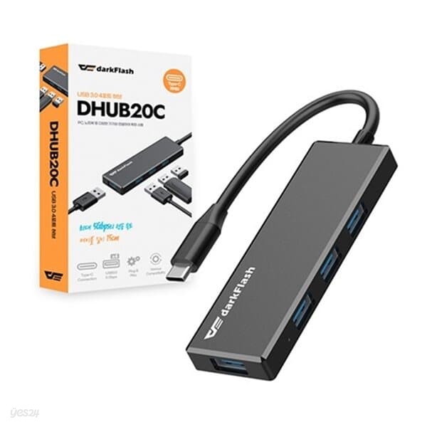 darkFlash DHUB20C (4포트/USB 3.0 Type C)
