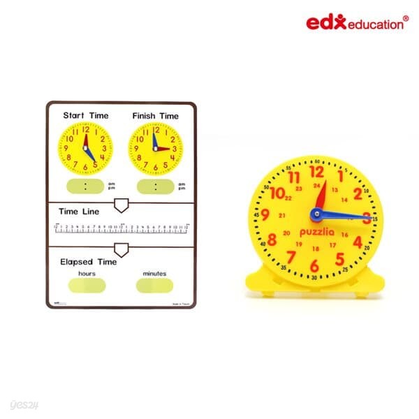 [EDX] 시계학습보드판+24시간 모형시계