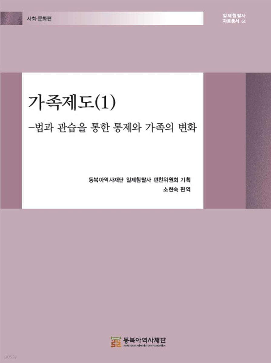 가족제도(1) -법과 관습을 통한 통제와 가족의 변화