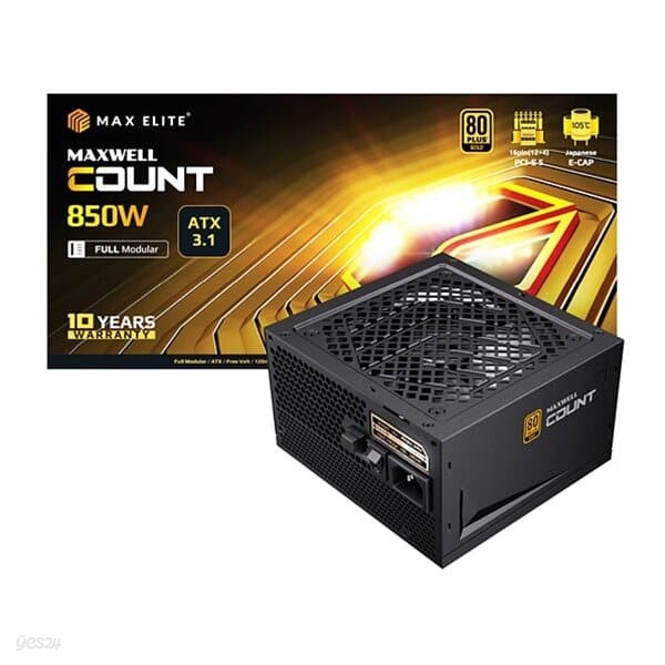 맥스엘리트 MAXWELL COUNT 850W 80PLUS 골드 풀모듈러 ATX 3.1