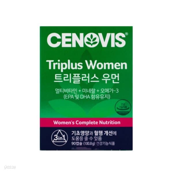 여성 멀티영양제 세노비스 트리플러스 우먼 1120mg x 90캡슐 1박스