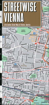 Streetwise Vienna Map - Laminated City Center Street Map of Vienna, Austria