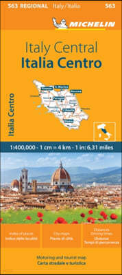 Italy Centre - Michelin Regional Map 563