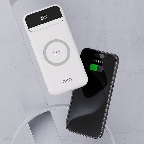 [37Wh 기내 반입 가능] 알로코리아 무선 고속 보조배터리 10000mAh 1005WPD