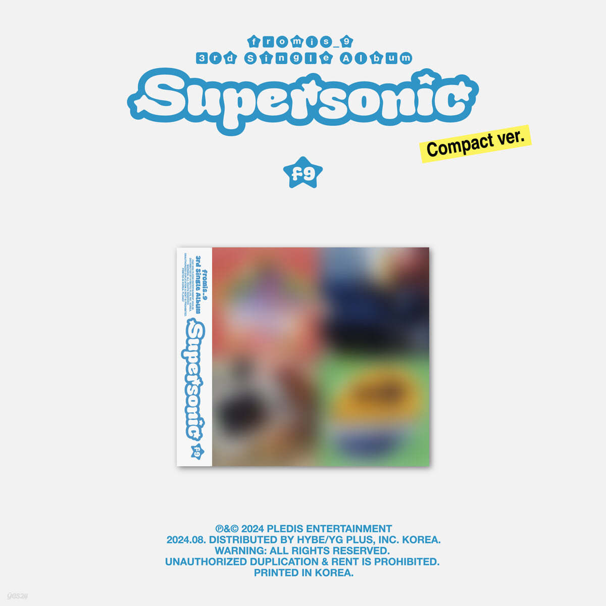 프로미스나인 (fromis_9) - 3rd Single Album 'Supersonic' [Compact ver.][8종 중 1종 랜덤발송]