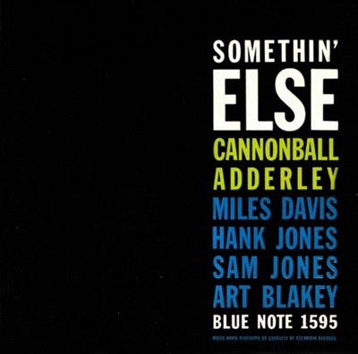 캐논볼 애덜리 (Cannonball Adderley) - Somethin' Else(EU발매) (RVG Edition)