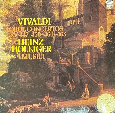 [LP] 하인츠 홀리거,이무지치 - Heinz Holliger,I Musici - Vivaldi 4 Oboe Concertos (RV.447-450-460 LP [홀랜드반]