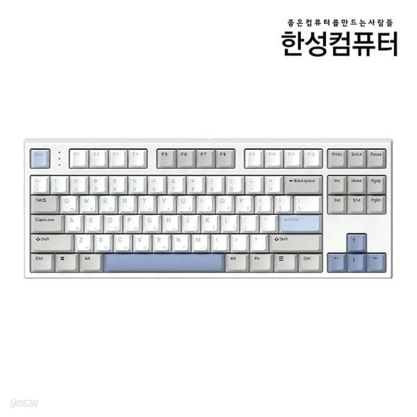 한성컴퓨터 GK777SE OfficeMaster 8K 기계식 뽀송 (밀크소다 38g)