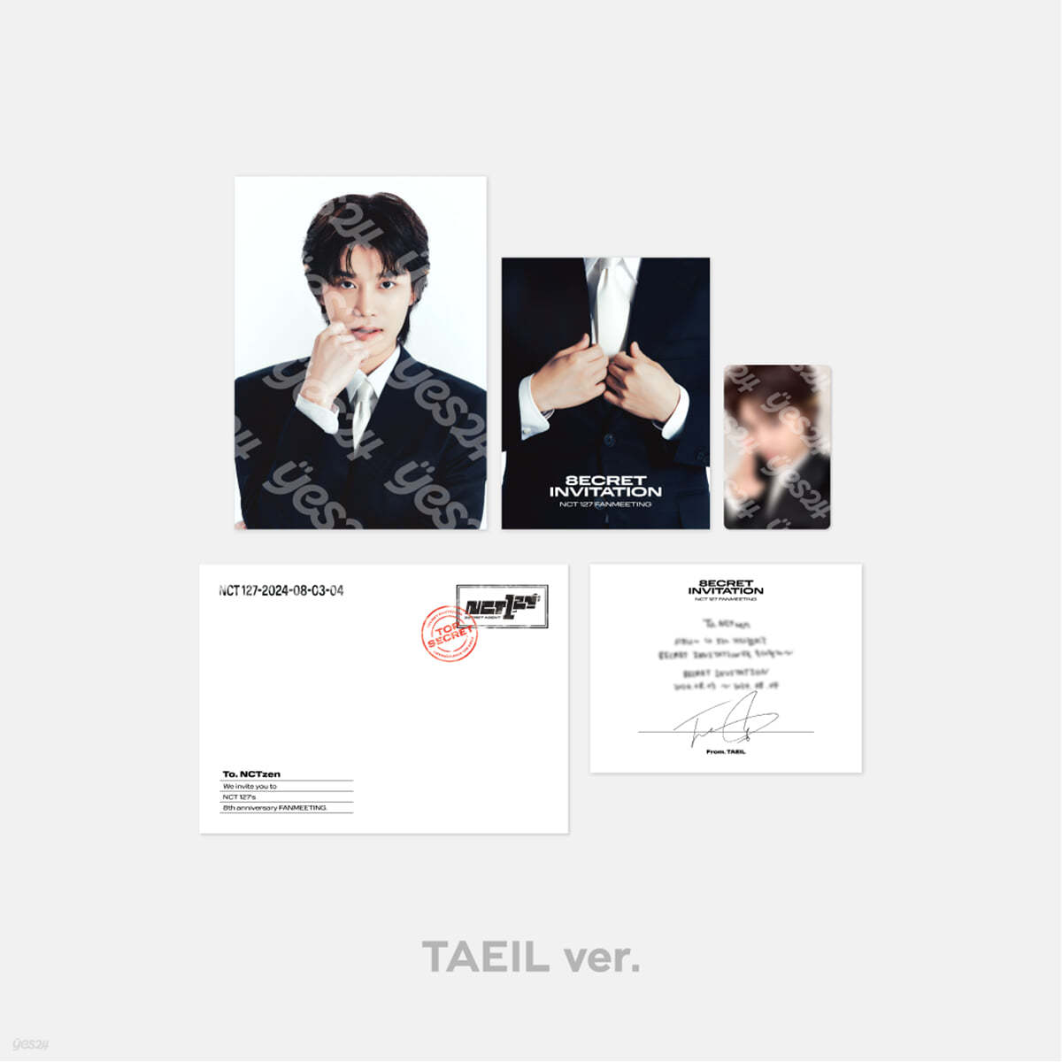 NCT 127 8th ANNIVERSARY FANMEETING [8ECRET INVITATION] INVITATION SET [태일 ver.]