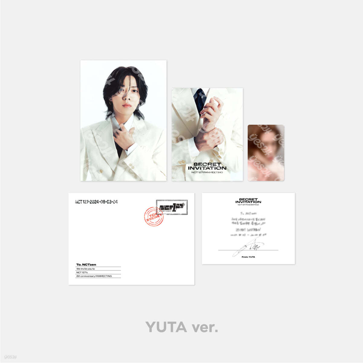 NCT 127 8th ANNIVERSARY FANMEETING [8ECRET INVITATION] INVITATION SET [유타 ver.]