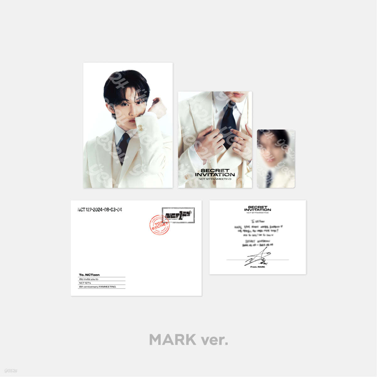 NCT 127 8th ANNIVERSARY FANMEETING [8ECRET INVITATION] INVITATION SET [마크 ver.]