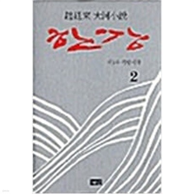 한강 2 - 양장본.조정래 대하소설.지은이 조정래.출판사 해냄.초판 제 1판 1쇄 2003년 8월 5일 발행.