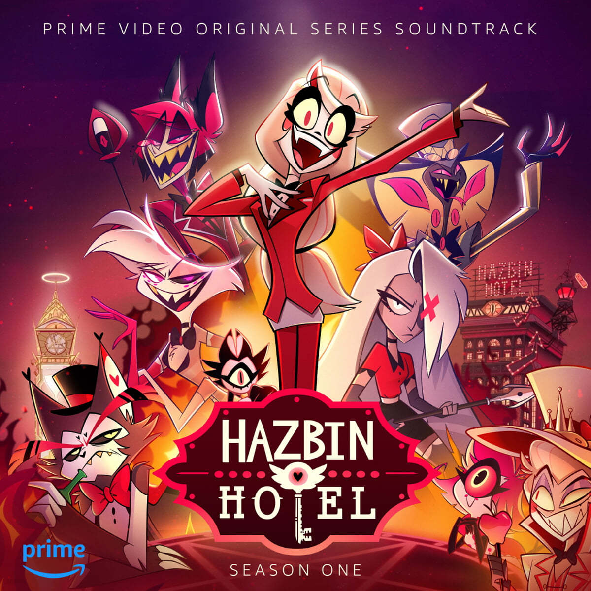 해즈빈 호텔 애니메이션 음악 (Hazbin Hotel Original Soundtrack) [파이어 레드 컬러 LP]